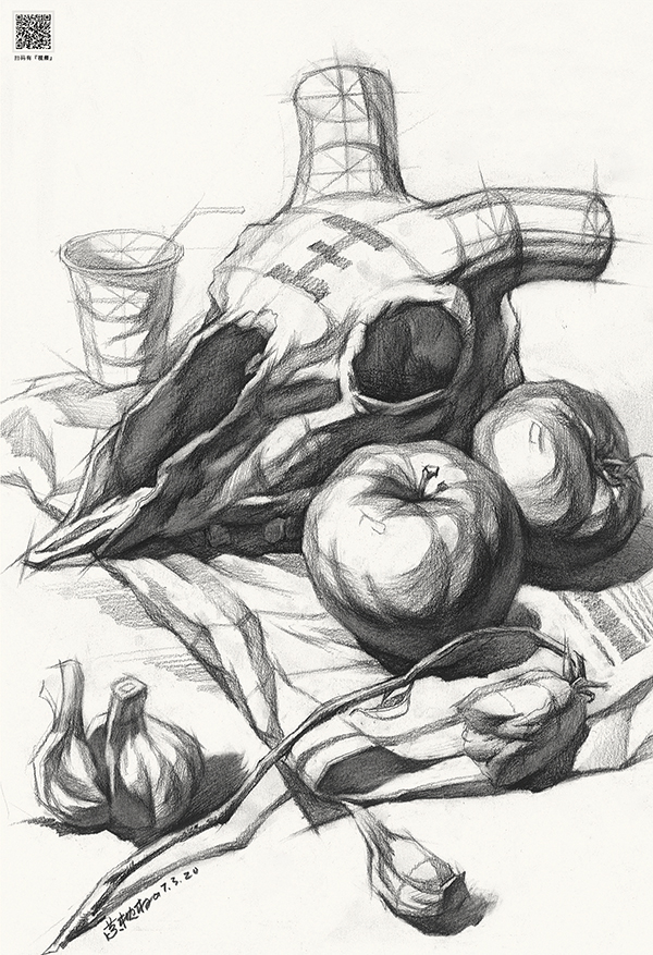 素描靜物作品