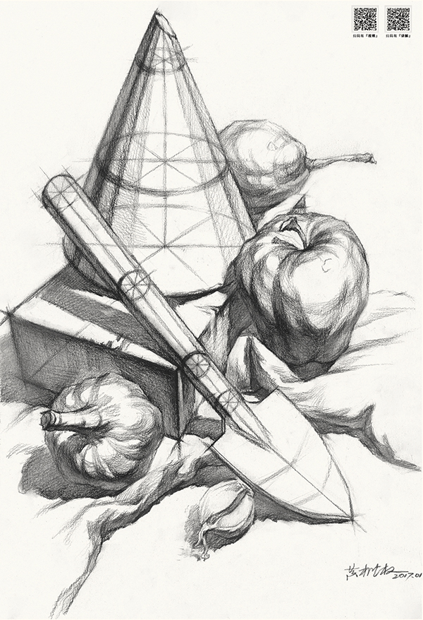 素描靜物作品