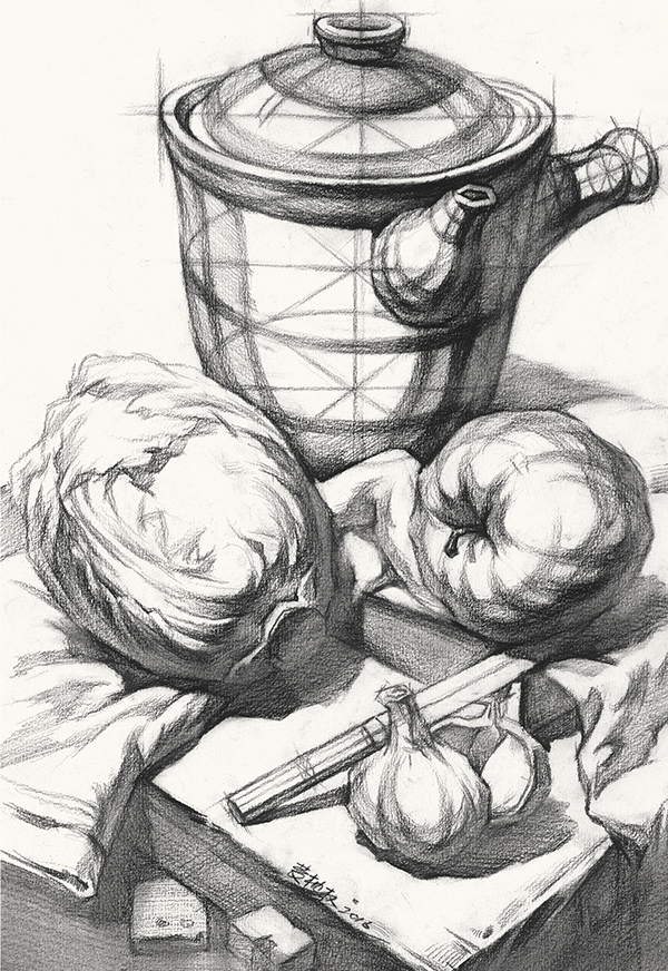 素描靜物作品