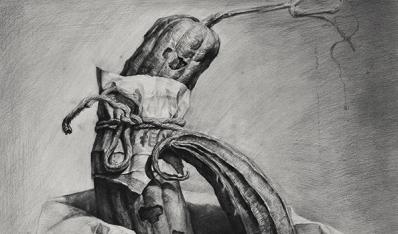 學生素描靜物作品