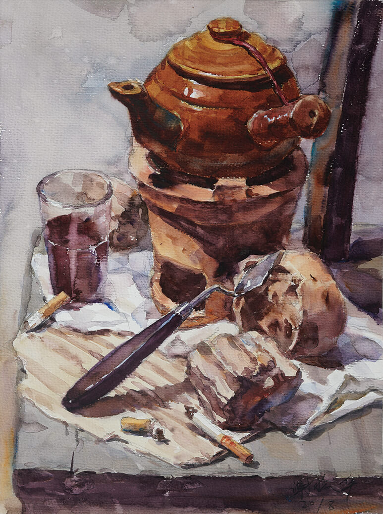 色彩靜物作品